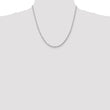 10k White Gold 3mm D/C Quadruple Rope Chain - Birthstone Company