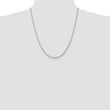 10k White Gold 3mm D/C Quadruple Rope Chain - Birthstone Company