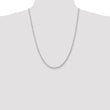 10k White Gold 3mm D/C Quadruple Rope Chain - Birthstone Company