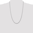 10k White Gold 3mm D/C Quadruple Rope Chain - Birthstone Company