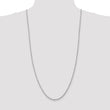 10k White Gold 3mm D/C Quadruple Rope Chain - Birthstone Company