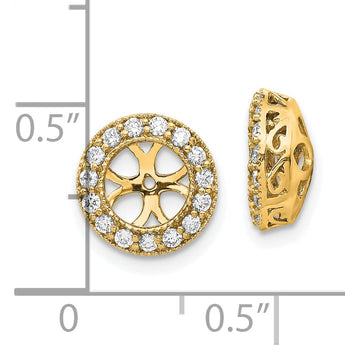 10k AA Diamond Earring Jacket