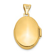 10k Floral Oval Locket