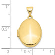 10k Yellow Gold Polished Oval Locket
