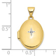 10k Diamond Oval Locket