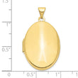 10k Polished Domed Oval Locket