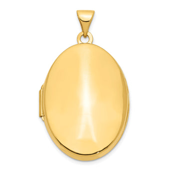 10k Polished Domed Oval Locket