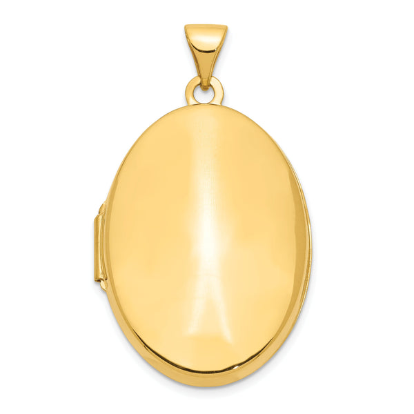 10k Polished Domed Oval Locket