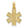 10K Medical Jewelry Symbol Pendant