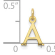 10KY Cutout Letter A Initial Charm
