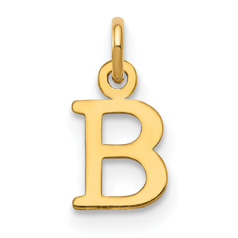 10KY Cutout Letter B Initial Charm