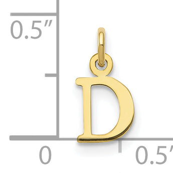 10KY Cutout Letter D Initial Charm