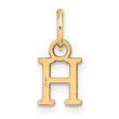 10ky Cutout Letter H Initial Charm