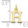 10ky Cutout Letter H Initial Charm