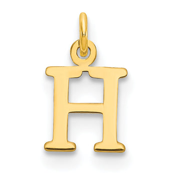 10ky Cutout Letter H Initial Charm