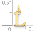 10ky Cutout Letter L Initial Charm