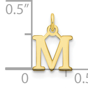 10ky Cutout Letter M Initial Charm