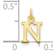 10ky Cutout Letter N Initial Charm
