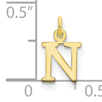 10ky Cutout Letter N Initial Charm