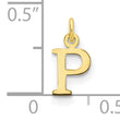 10ky Cutout Letter P Initial Charm