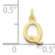 10ky Cutout Letter Q Initial Charm