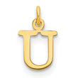 10ky Cutout Letter U Initial Charm