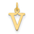 10ky Cutout Letter V Initial Charm