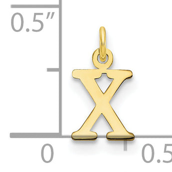10ky Cutout Letter X Initial Charm