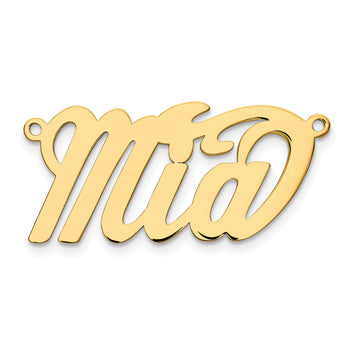 10K Polished Name Plate