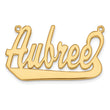 10K Polished Name Plate