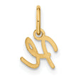 10KY Upper case Letter H Initial Charm