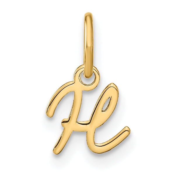 10KY Upper case Letter H Initial Charm