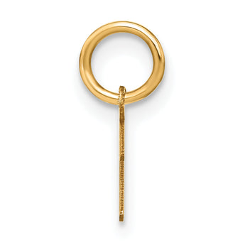 10KY Upper case Letter I Initial Charm