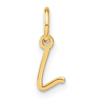 10KY Upper case Letter L Initial Charm