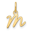 10KY Upper case Letter M Initial Charm