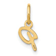 10KY Upper case Letter P Initial Charm
