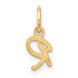 10KY Upper case Letter R Initial Charm