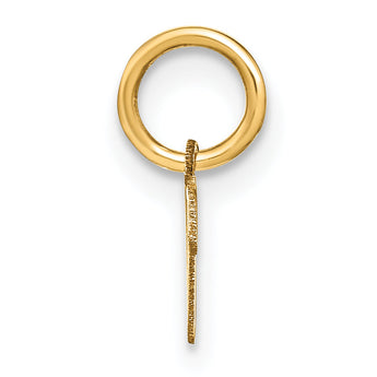 10KY Upper case Letter V Initial Charm