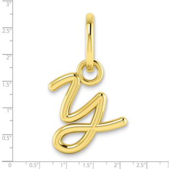 10KY Upper case Letter Y Initial Charm