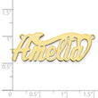 10K Polished Name Plate