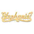 10K Diamond-cut Name Plate