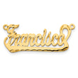 10K Diamond-cut Name Plate