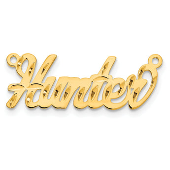 10K Diamond-cut Name Plate
