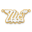 10K 3D Two-tone Polished Name Plate