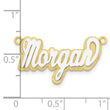10K 3D Two-tone Polished Name Plate