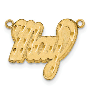 10KY 3D Satin Diamond-cut Name Plate