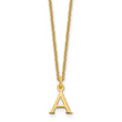 10KY Cutout Letter A Initial Necklace