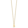 10KY Cutout Letter B Initial Necklace