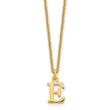 10KY Cutout Letter E Initial Necklace