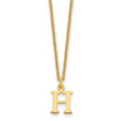 10KY Cutout Letter H Initial Necklace